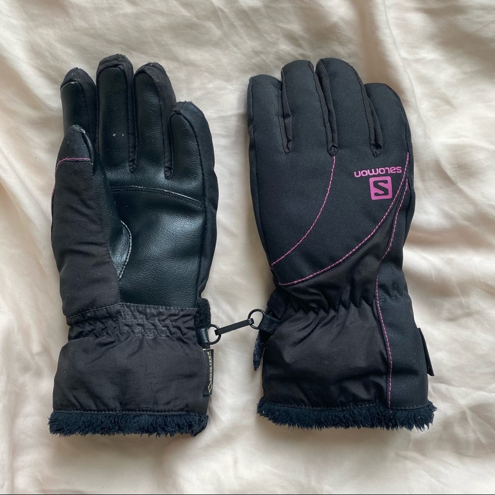 Salomon Gore Tex Black Gloves